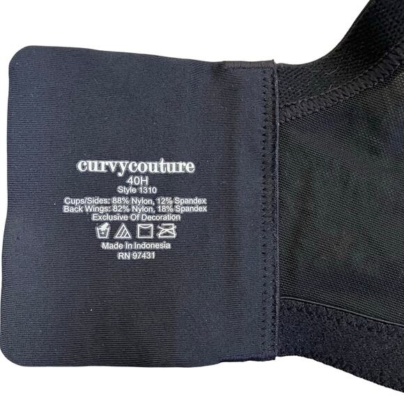 Curvy Couture NWT 40H Sheer Mesh Plunge T-Shirt Bra in Designer Leopard Print - Picture 10 of 16